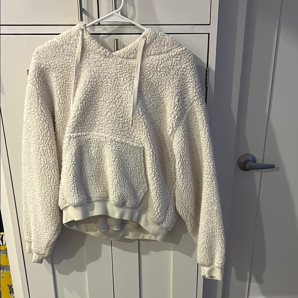 Cozy White Sherpa Hoodie